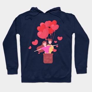 flyingcouple | valentine gift Hoodie